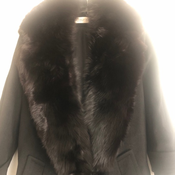 Calvin Klein Fur and Wool coat - Picture 7 of 11